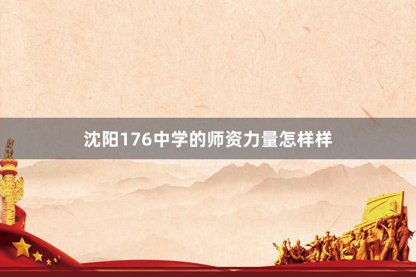 沈阳176中学的师资力量怎样样